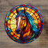 Horse Circular Glass Suncatcher Worktop Saver